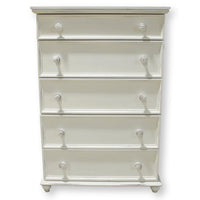 America the Beautiful Dreamer White 5 Drawer Chest of Drawers
