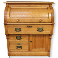 Vintage Oak Rolltop Desk