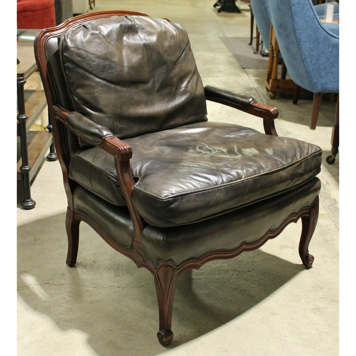 Sam Moore Leather Fauteuil Chair