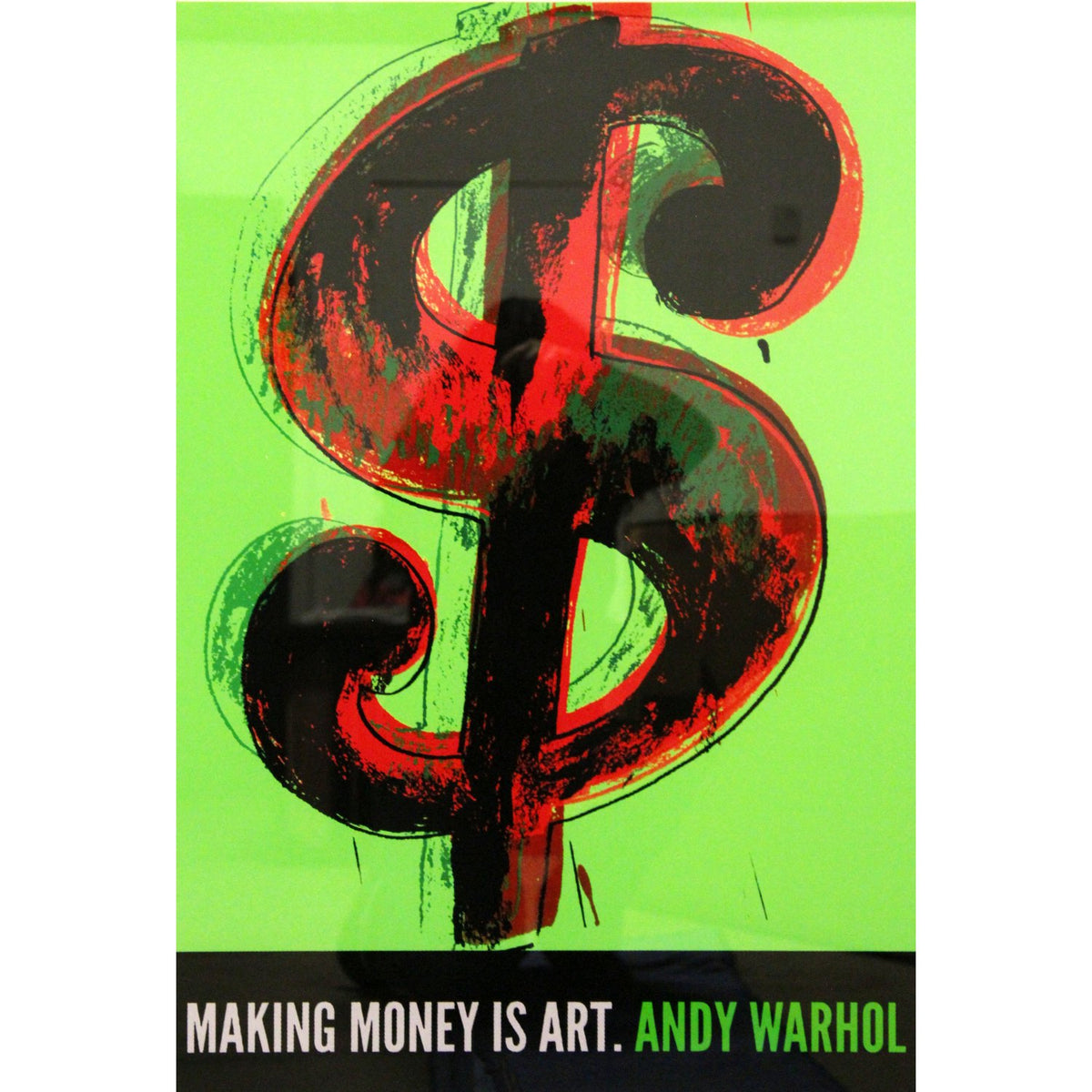 Gallery Framed Art Print 'Making Money Is Art' By Andy Warhol