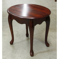 Queen Anne Oval End Table