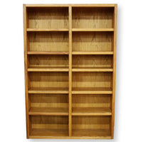 Oak 6' Double Bookcase