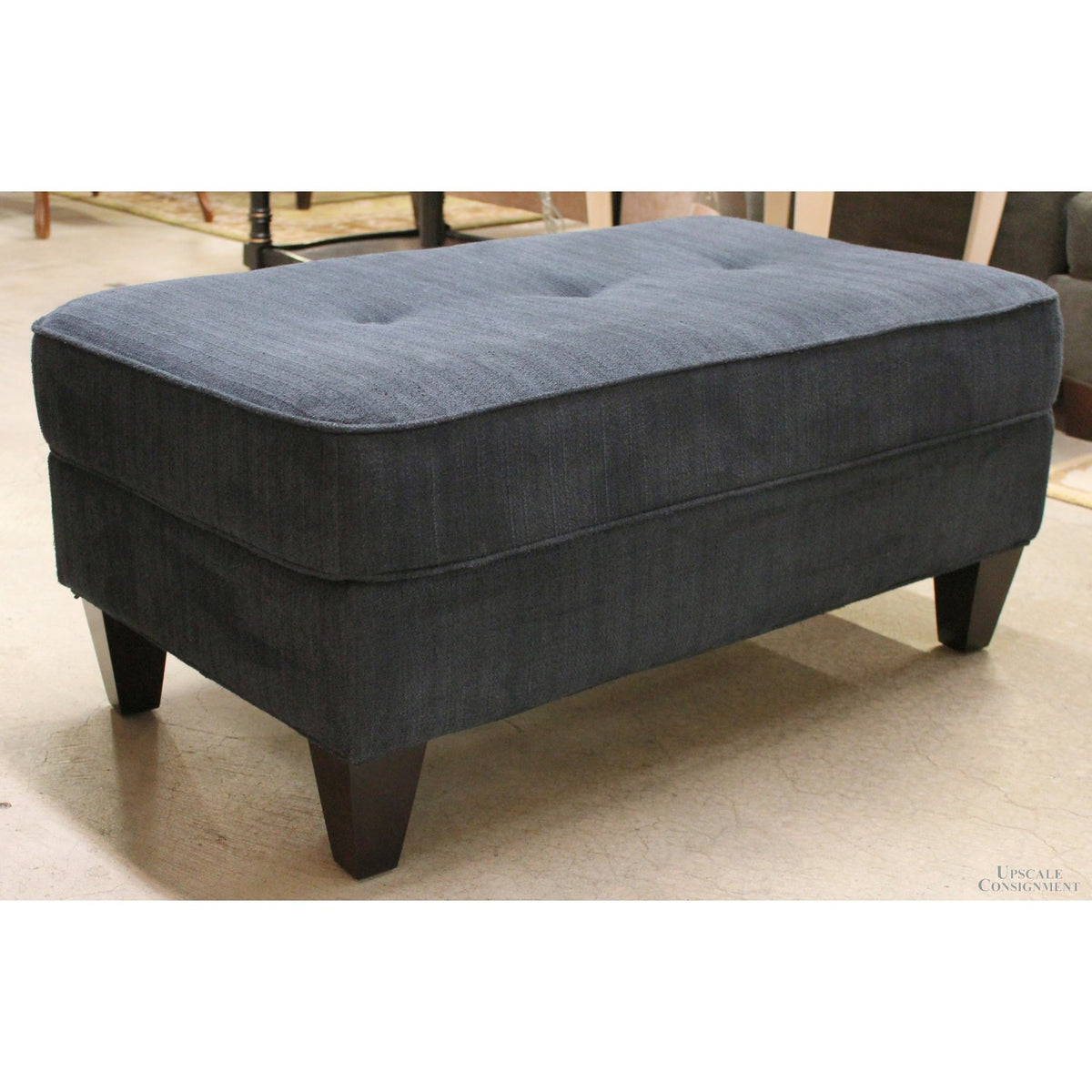 La-Z-Boy Tufted Blue Ottoman