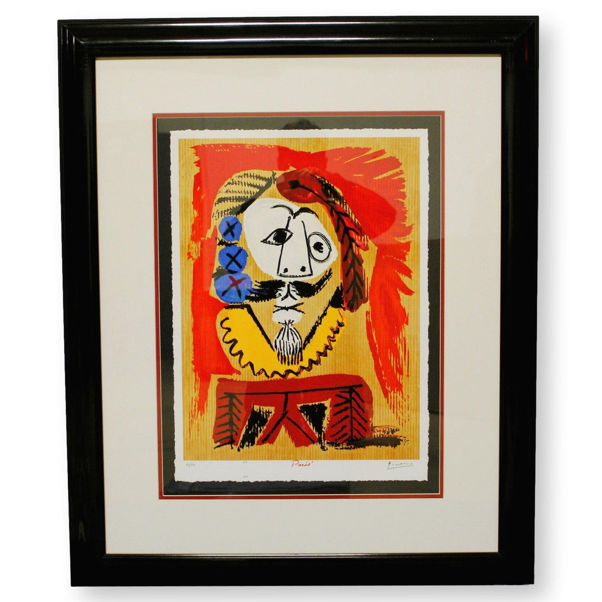 Gallery Framed Art Print 'Les Portraits Imaginaires 19.3.69.II' By Pablo Picasso