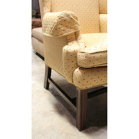 Sherrill Gold Wingback w/Diamond Pattern