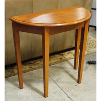 Petite Wooden Demilune Table