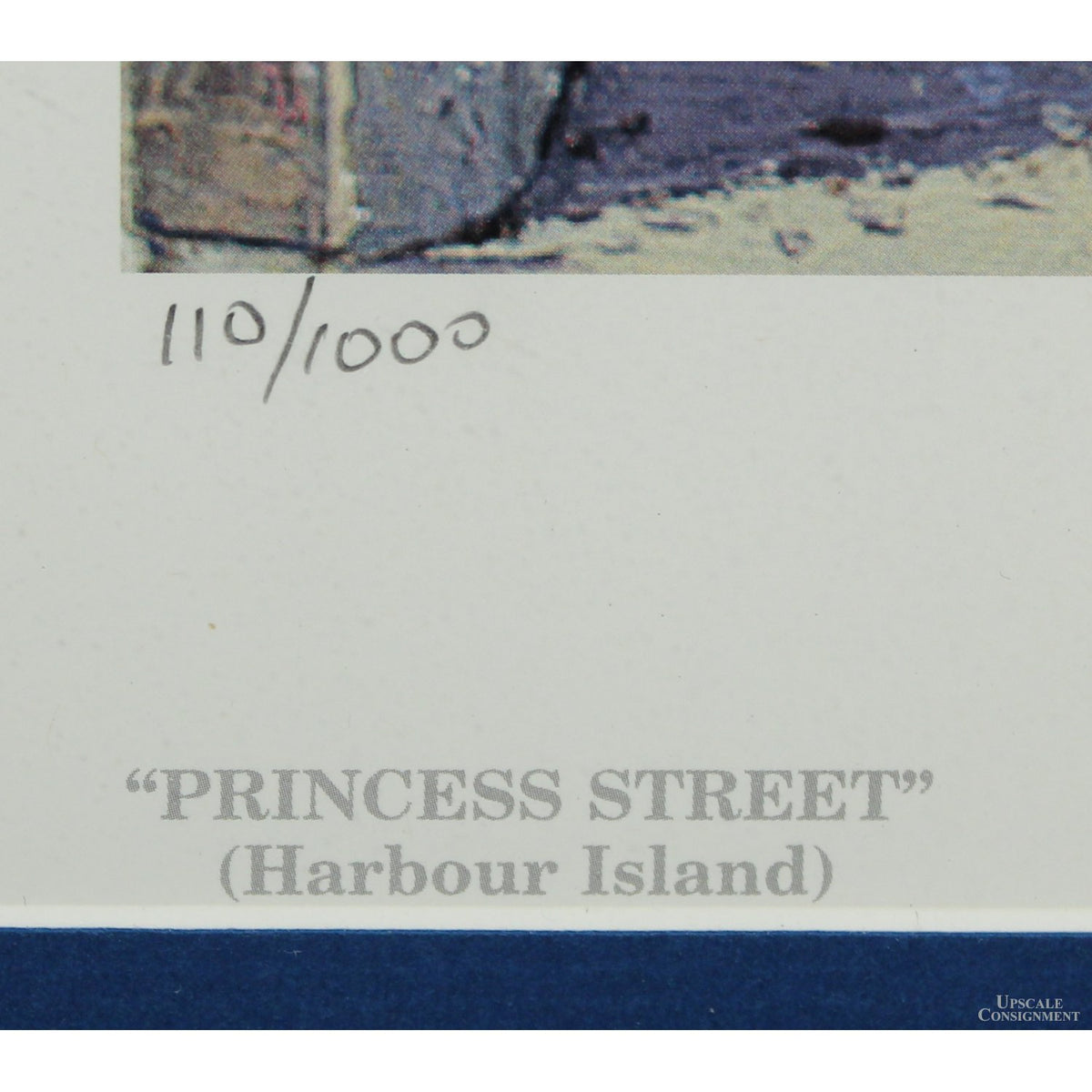 Framed Signed Limited Editon Print 'Princess Street' by Eddie Minnis