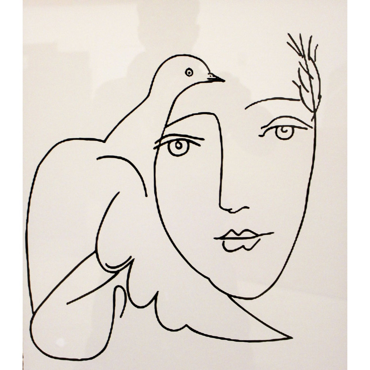 Gallery Framed Art Print 'Dove and Face' By Pablo Picasso