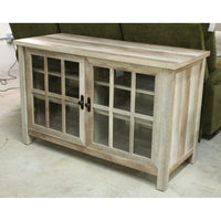 Whalen Furn. Beachwood Glass Door Cabinet