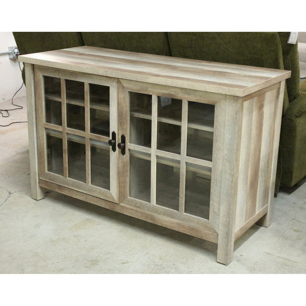 Whalen Furn. Beachwood Glass Door Cabinet