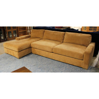 Restoration Hardware 'Maxwell' Down Filled Suede Sectional