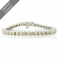 8.00ctw Round Brilliant Cut Diamond 14K Gold Bracelet