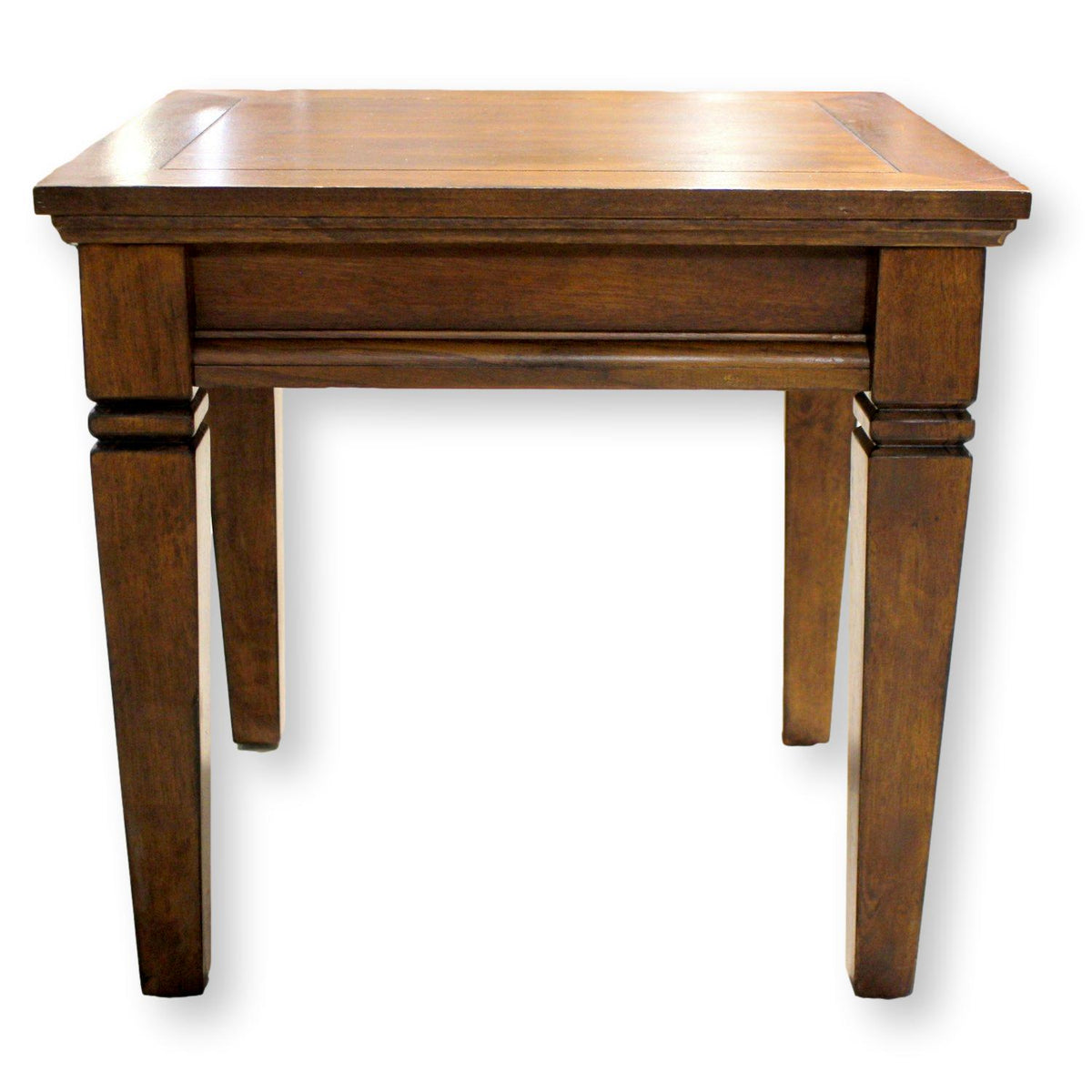 Dark Mahogany Square End Table