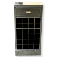 Black Wine Rack w/Drawer