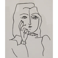 Gallery Framed Art Print 'Dora Maar accoudee et pensive' By Pablo Picasso
