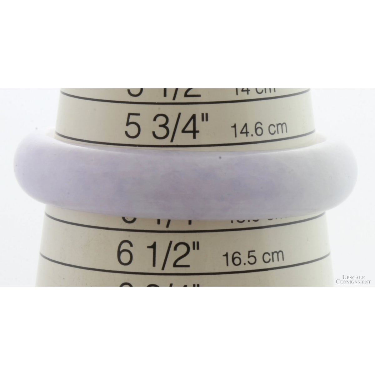 Lavender Grade A Jadeite Jade Oval Child-Size Bangle