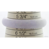 Lavender Grade A Jadeite Jade Oval Child-Size Bangle
