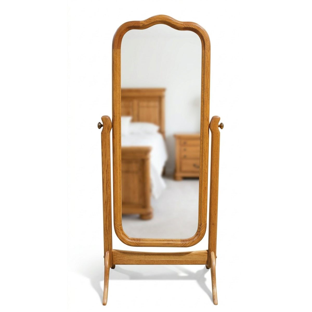 Nostalgia Oak Cheval Mirror
