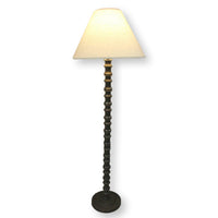 Turned Espresso Floor Lamp