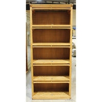 The Oak Barrel 5 Tier Barrister Bookcase