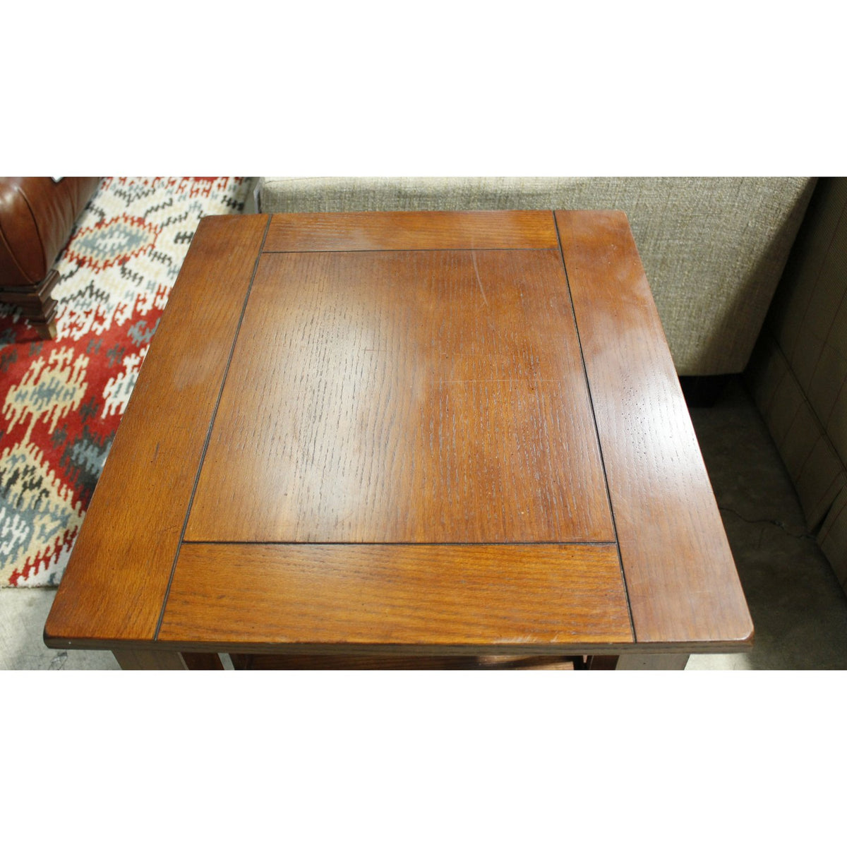 Oak Mission End Table