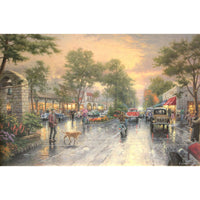Framed Limited Edition Print "Carmel, Sunset on Ocean Avenue" by Thomas Kinkade