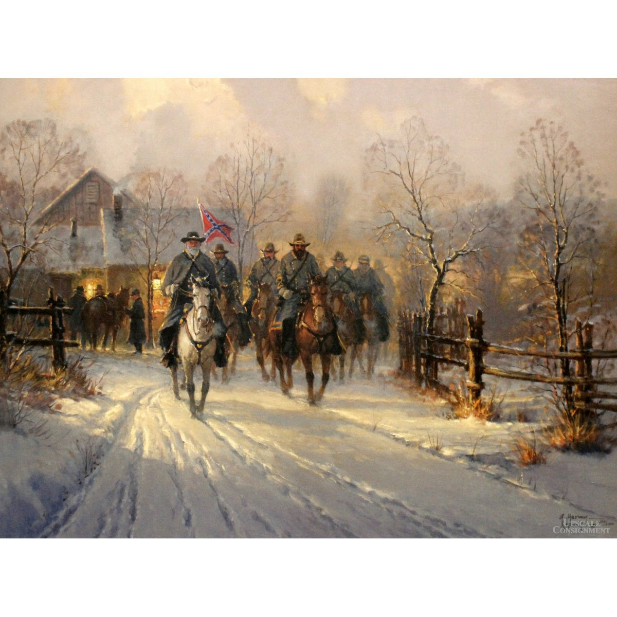 G. Harvey Framed Limited Edition Print 'Lee & Longstreet'