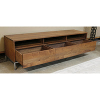 Crate & Barrel 'Pearson' Low Profile Walnut Media Console