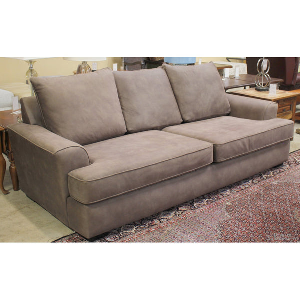 Pacific Furniture Brown Micro-Suede Sofa