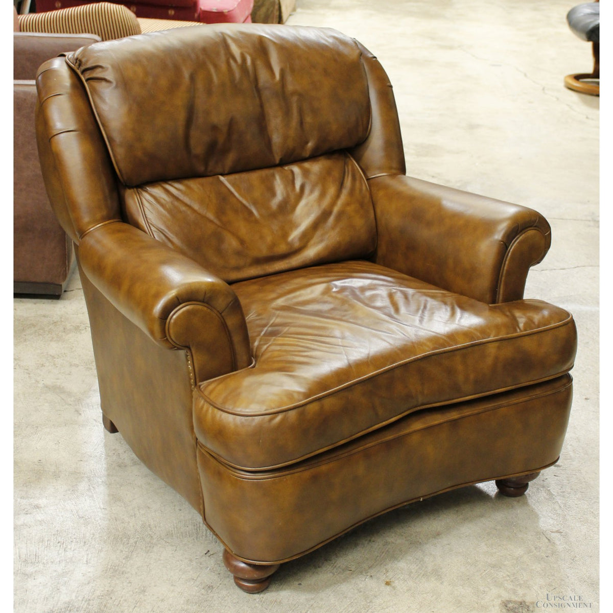 Schafer Caramel Leather Club Chair