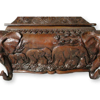 Maitland Smith Elephant Motif Decorative Box w/Lid