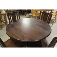 Dark Wood Drop Leaf Dinette Table w/4 Chairs