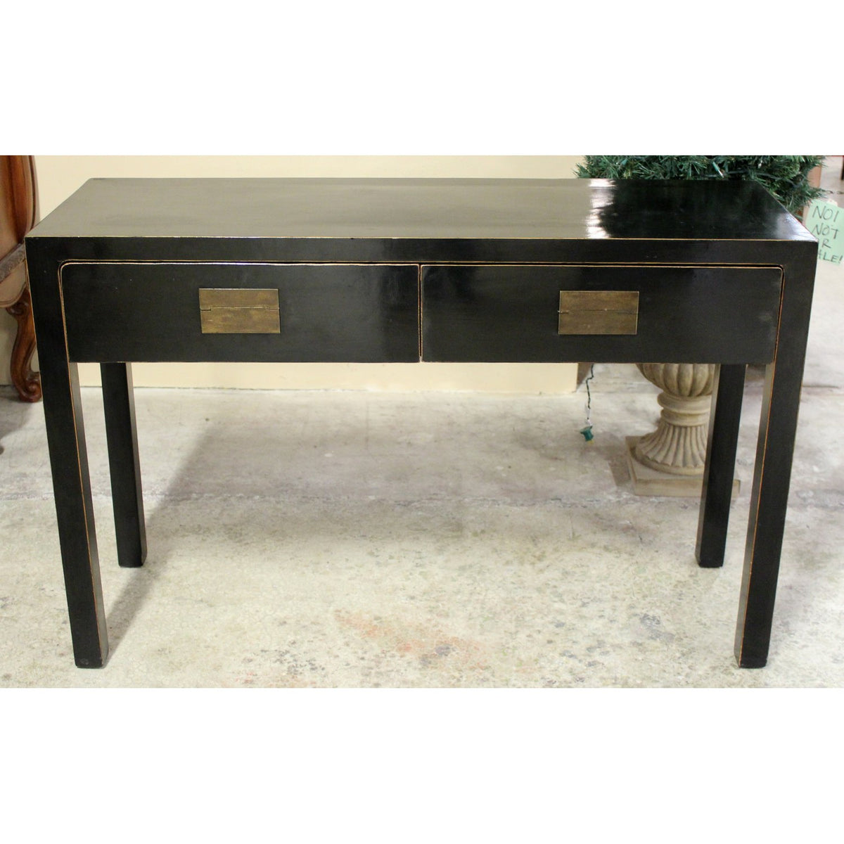 Black Lacquer Console Table