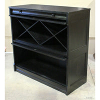 Coaster Furniture Black Barrister Style Wine Cabinet