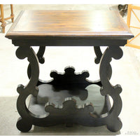 Hooker Furniture Rustic End Table w/Scrolling Sides