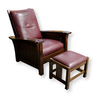 Stickley 'Morris' Chair w/Ottoman