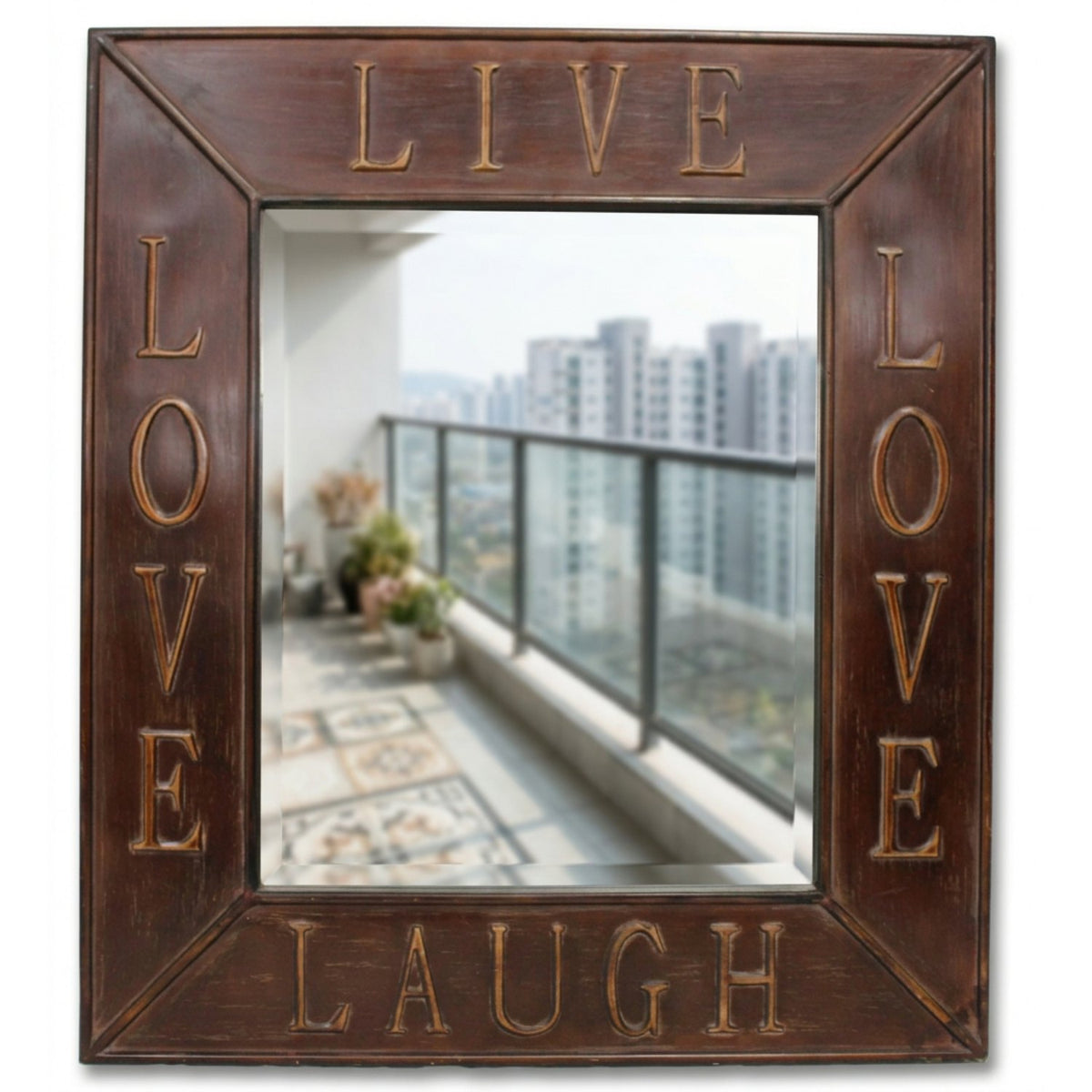 Uttermost 'Live, Love, Laugh' Wall Mirror