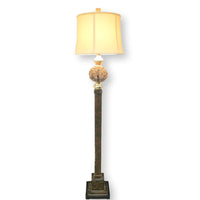 Wicker Finial Floor Lamp