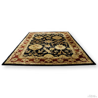 8' 6'' X 11' 7'' Burgundy/Black Area Rug