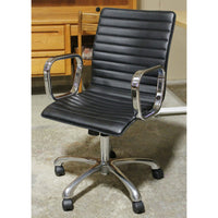Crate & Barrel Black & Chrome Task Chair