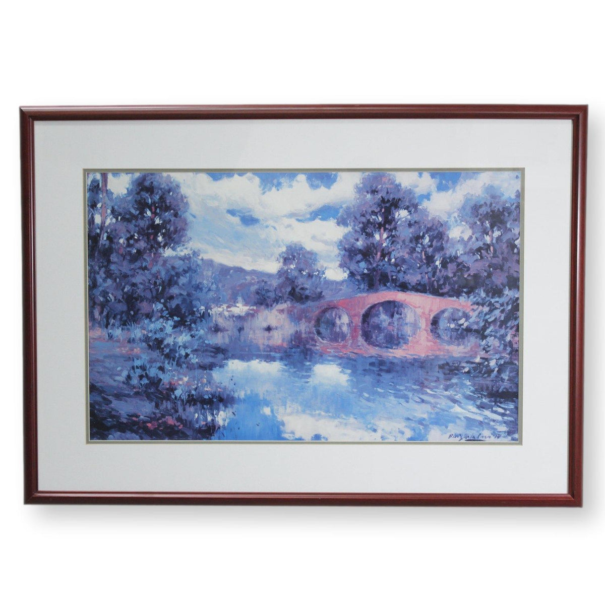 Framed Print 'El Viejo Puente' By Angel Ruiz de la Casa