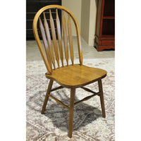 A-America Oval Oak Dining Table w/6 Spindle Chairs