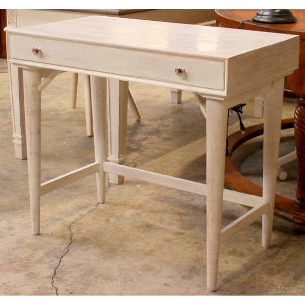 Distressed White Writing Desk