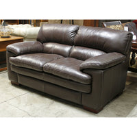 La-Z-Boy Dark Brown Leather Loveseat