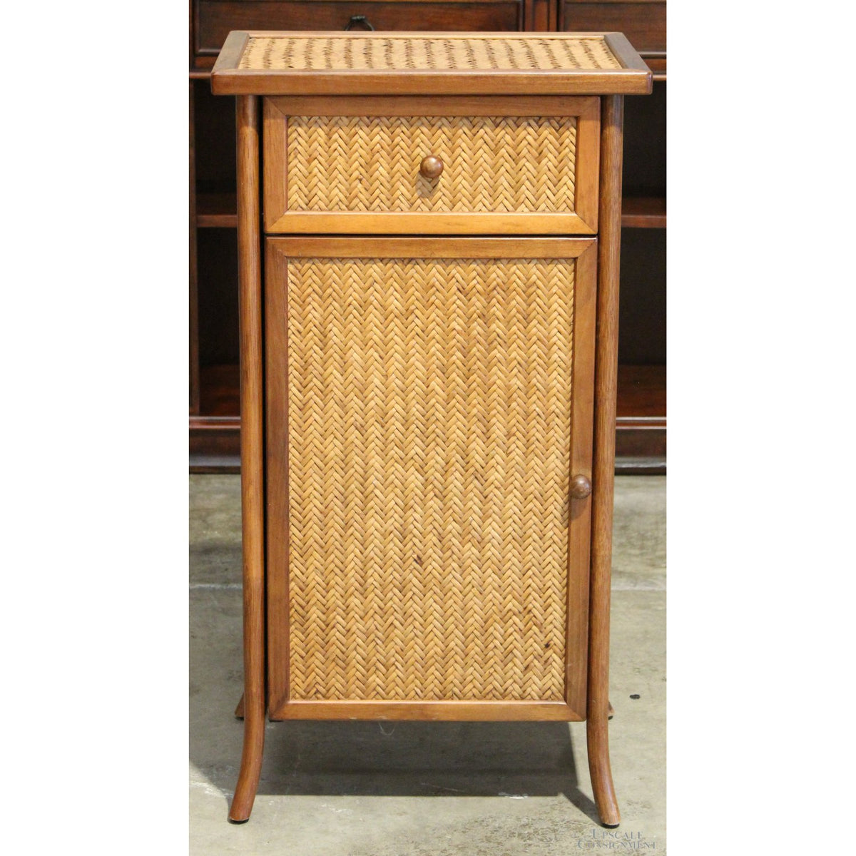 Wicker Accent Cabinet