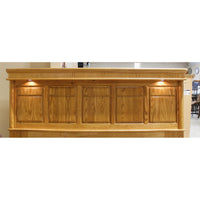 Arbek King Size Lighted Oak Headboard Only