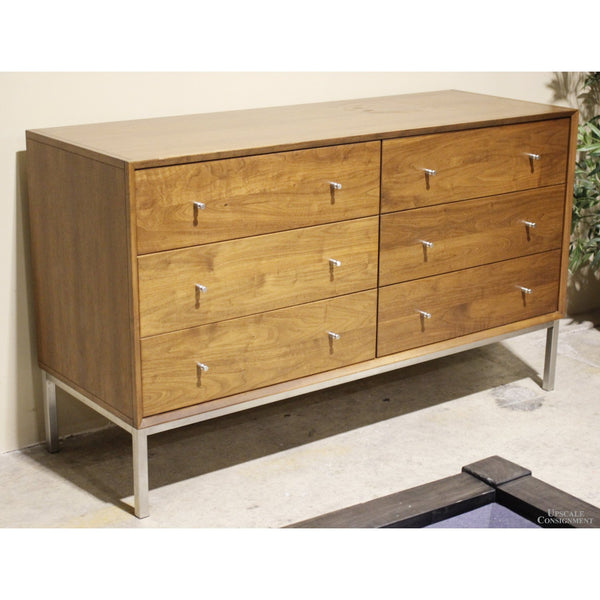 'Delano' Walnut Double Dresser