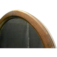 Arched Wood Wall Mirror