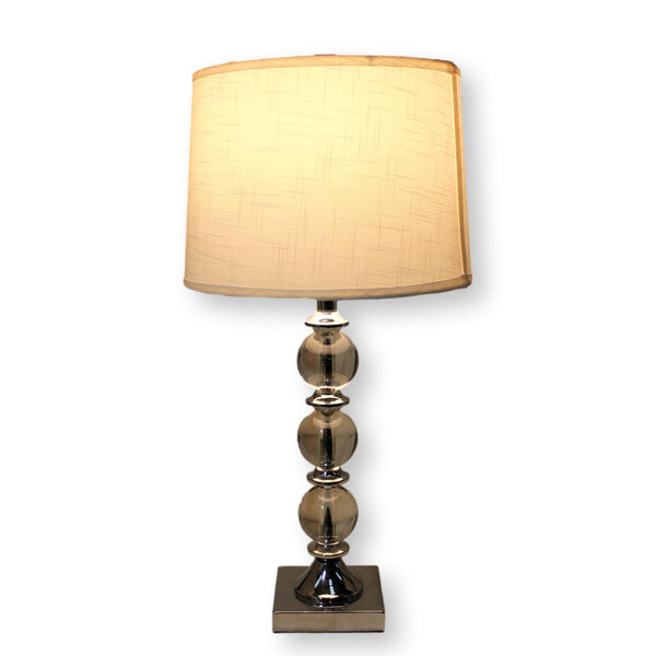 Chrome & Glass Spheres Table Lamp