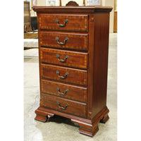Mahogany Lingerie Chest w/Jewelry Box & Mirror
